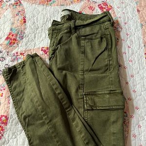 Army green joggers